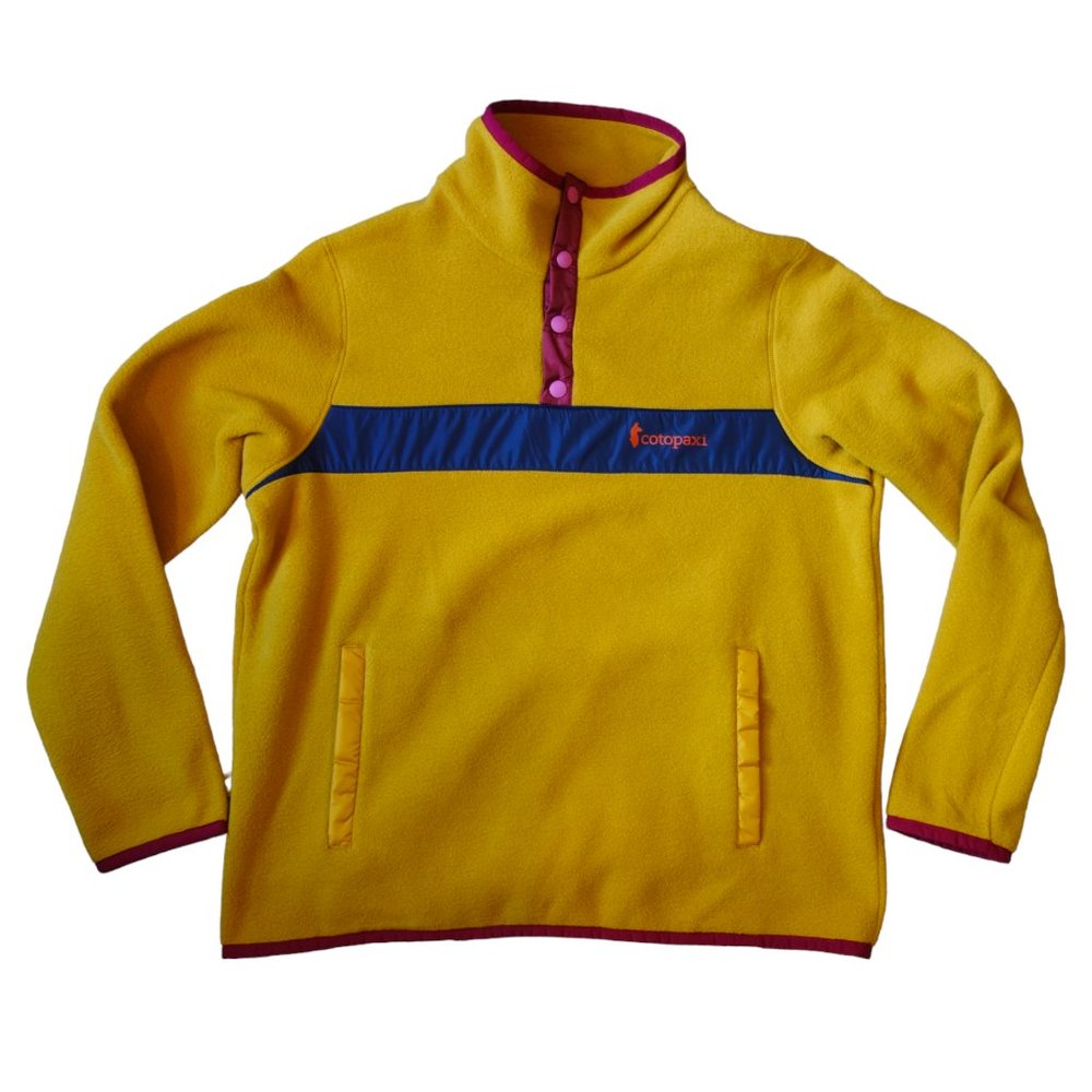 NWT Cotopaxi Teca Fleece Pullover, Honeycomb Yellow, Womens Large